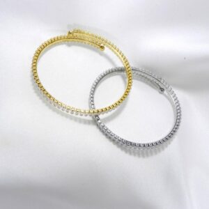 Bracciale semirigido con Pietre zirconie