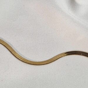 Girocollo piatto snake - Gold