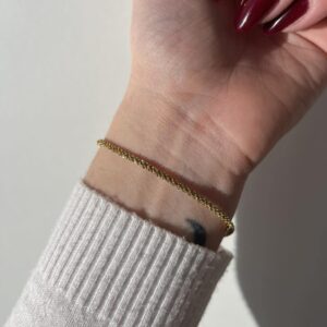 Bracciale a fune brillantata